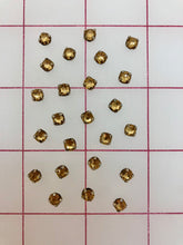 Rhinestones - 20SS Czech Bright-Cut Rose Montees Light Colorado Topaz